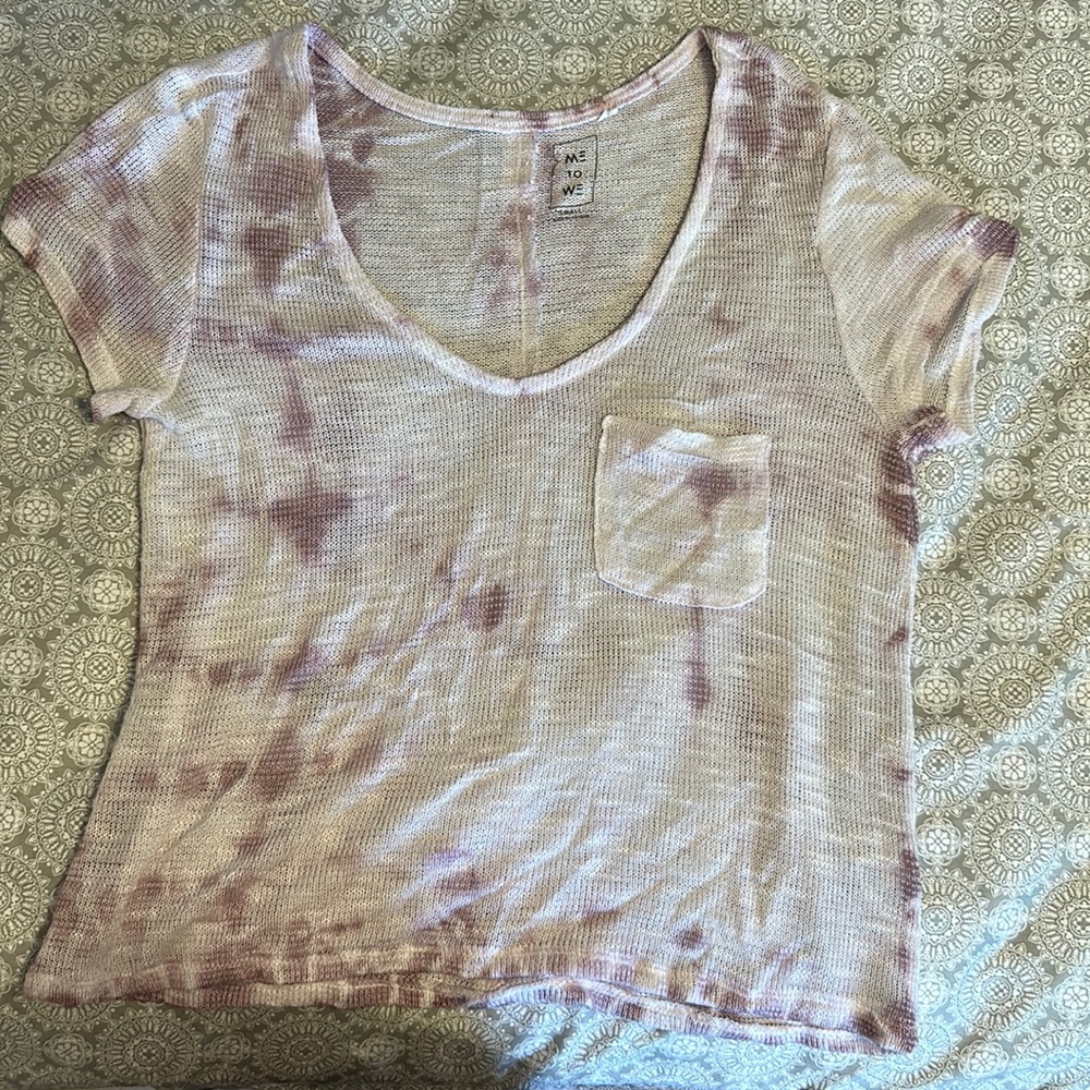 Tye dye knit top